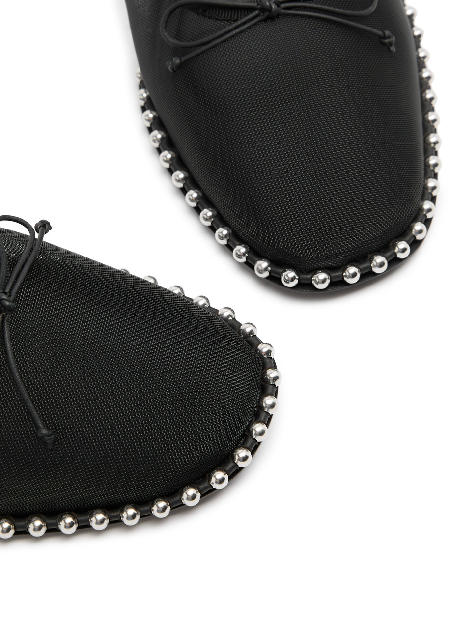 Alexander Wang Lina Studded Mesh Ballet Flats - 3