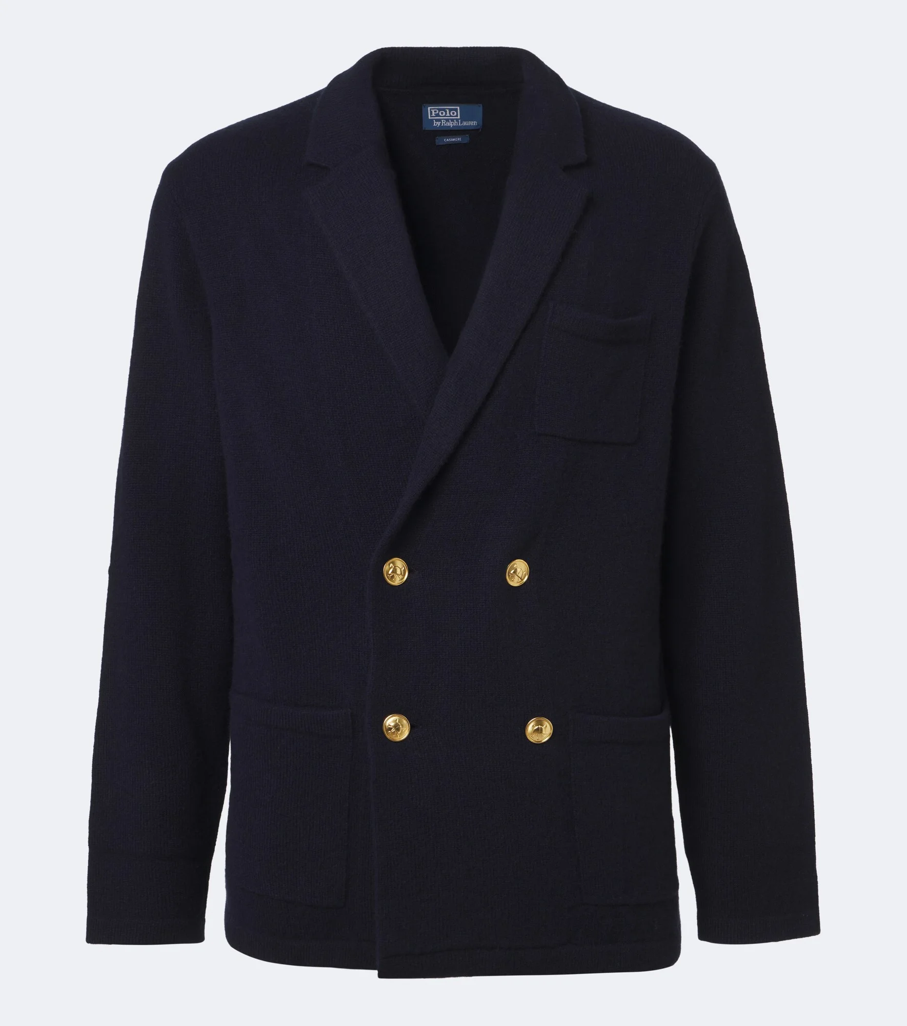 Double-breasted cashmere cardigan - 1