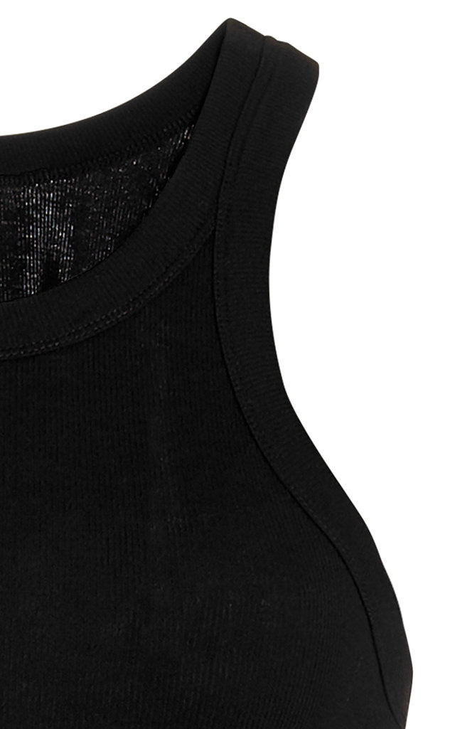 Espera Ribbed Stretch Cotton-Blend Top black - 6