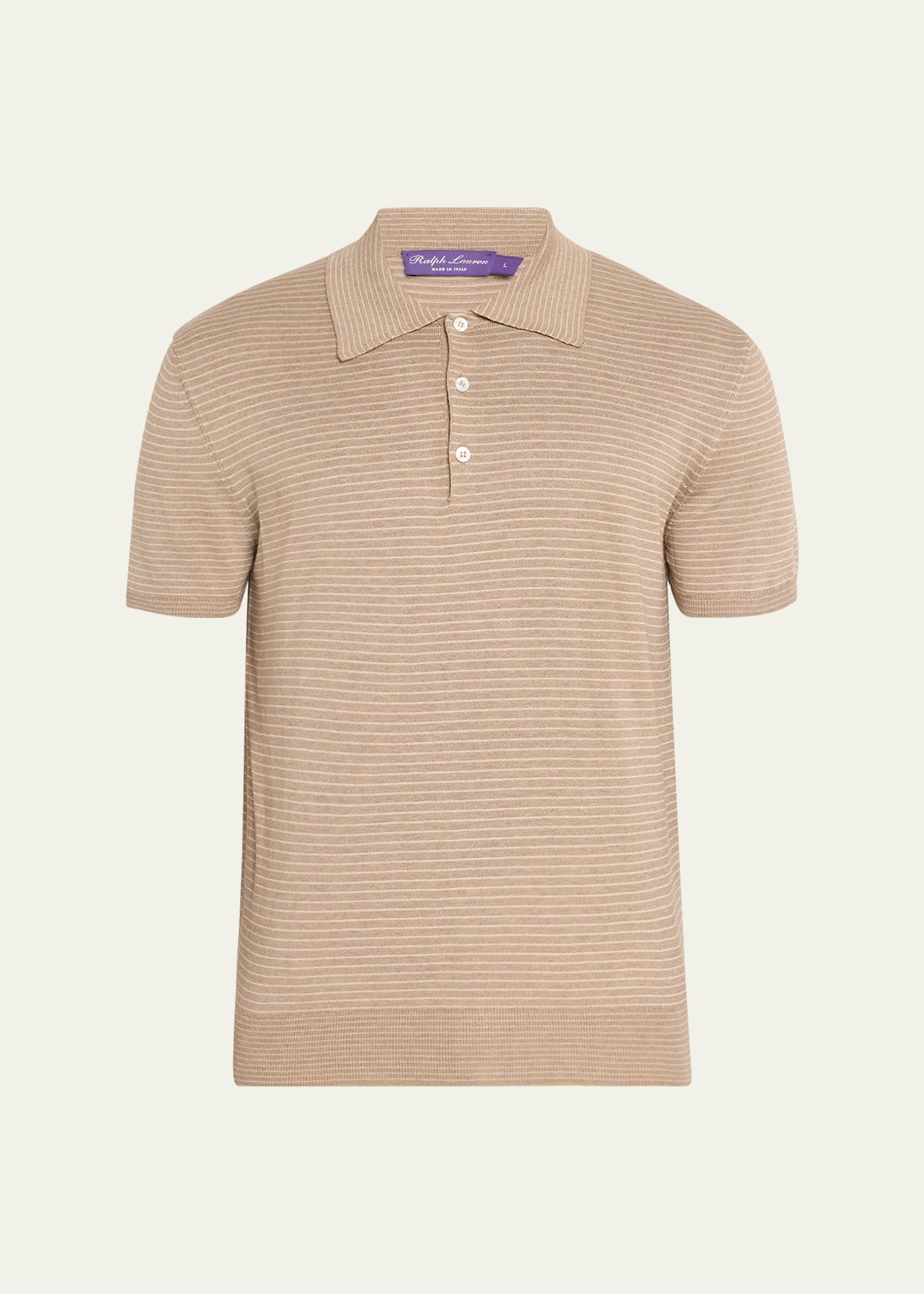 Men's Striped Polo Shirt - 1