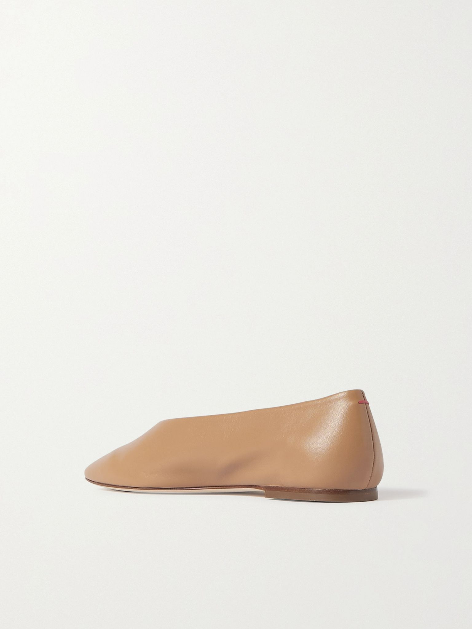Kirsten leather ballet flats Beige - 3