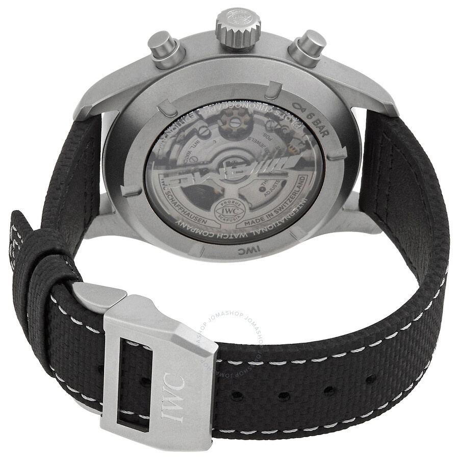 IWC Pilot Chronograph AMG Automatic Carbon Dial Men's Watch IW377903 - 3
