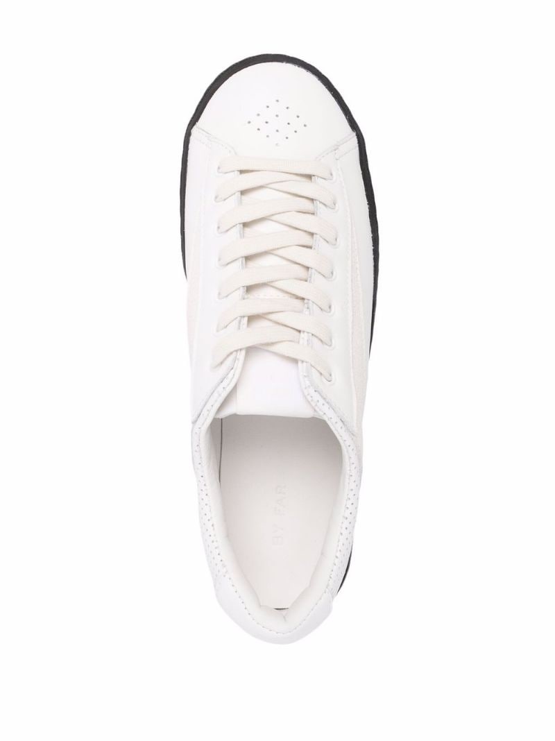 panelled low-top sneakers - 8