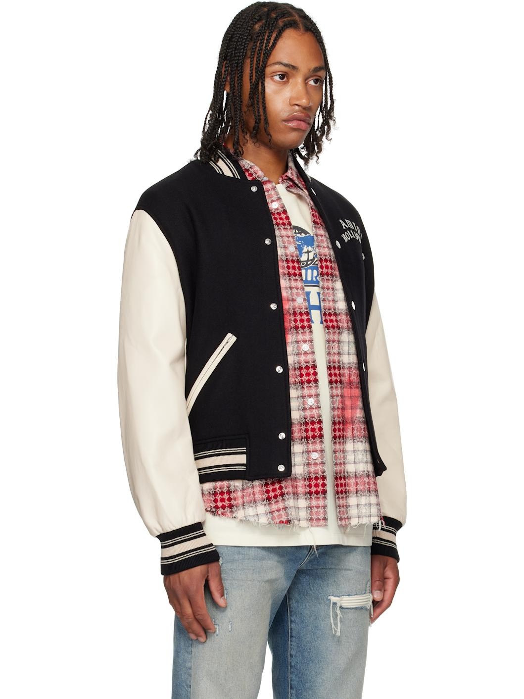Black & White 'AMIRI Hollywood' Bomber Jacket - 2