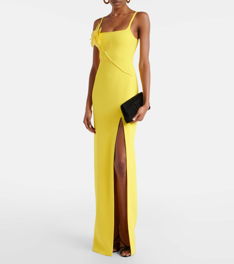 David Koma Floral-appliqué gown outlook