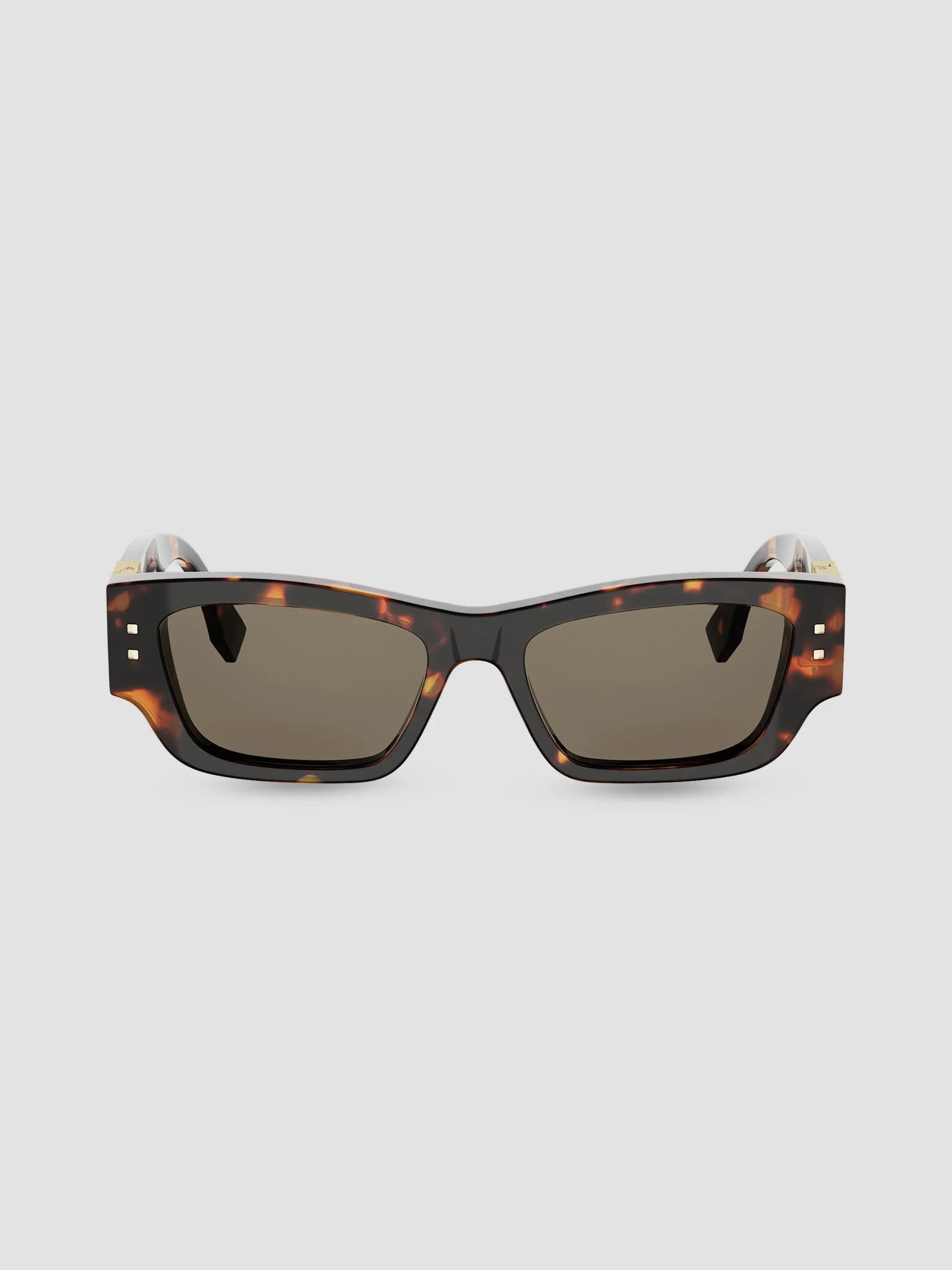 Women's Fendi Fold 53MM Cat-Eye Sunglasses - Brown - 1