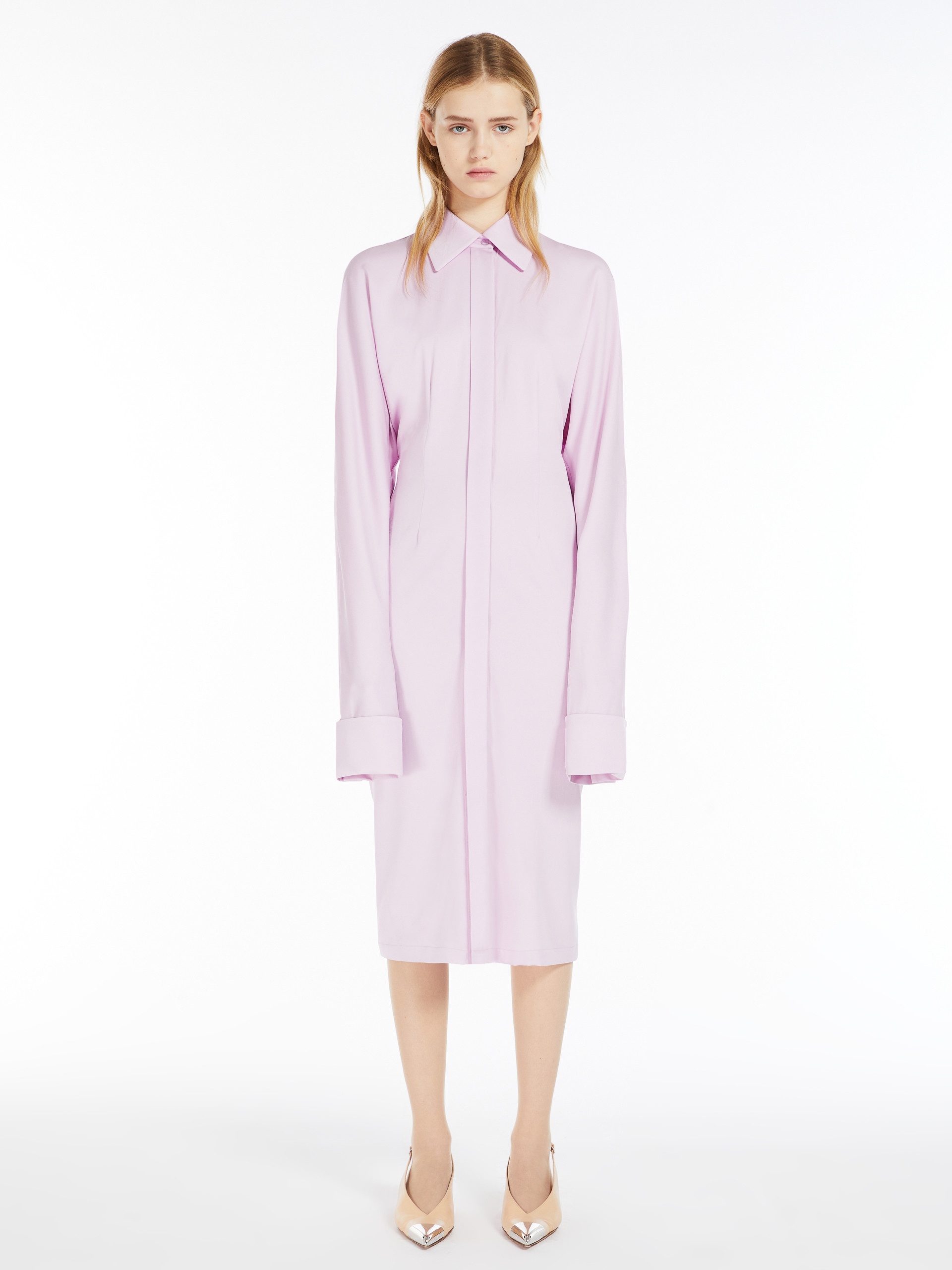 LUGANO Kimono-sleeve shirt dress - 3
