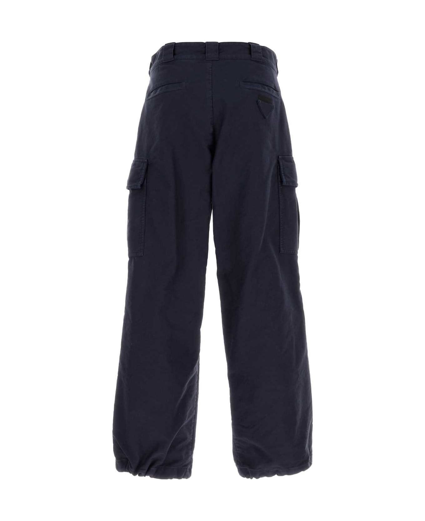 Navy Blue Twill Cargo Pant - 2