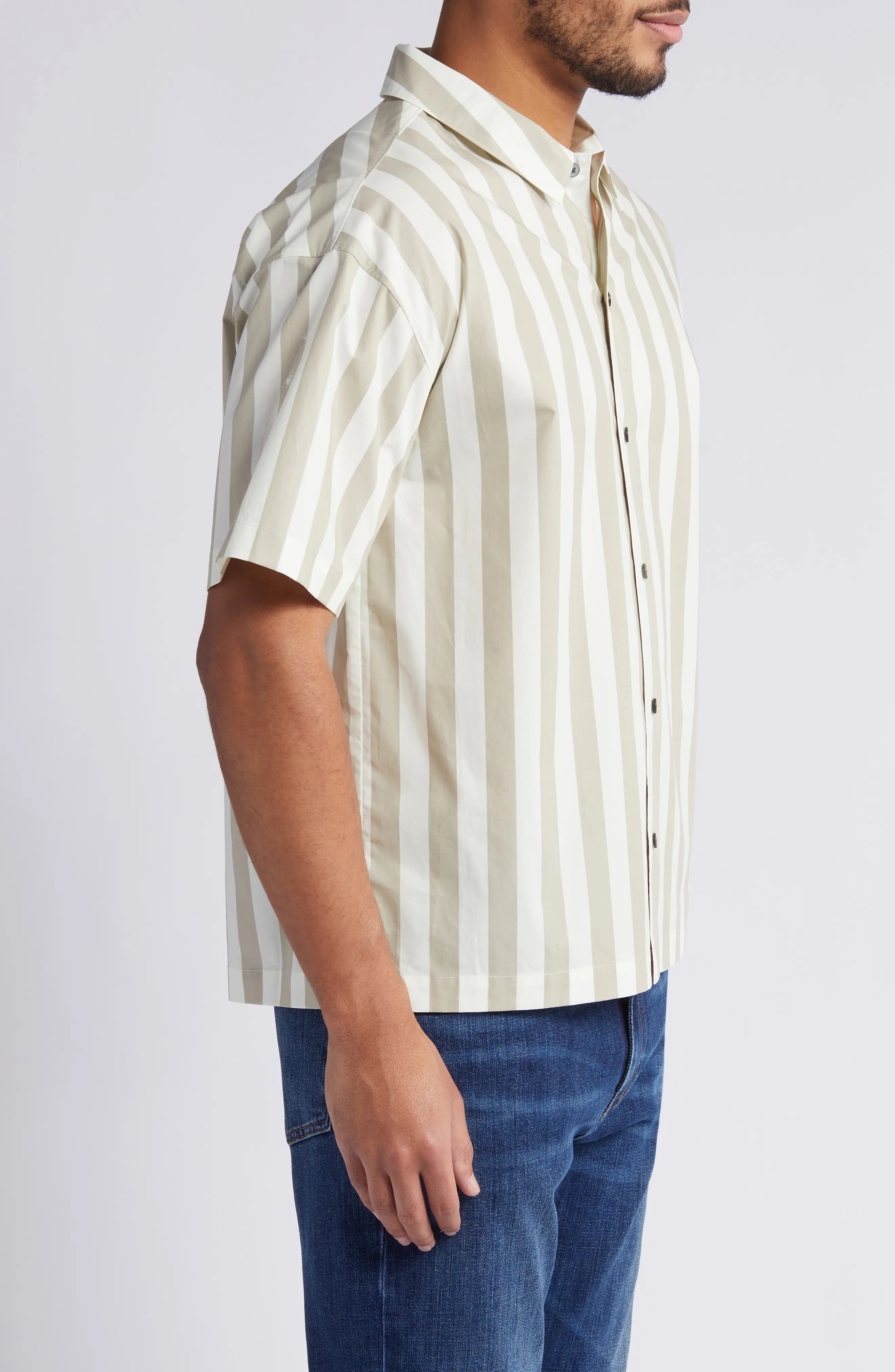 Stripe Camp Shirt - 4