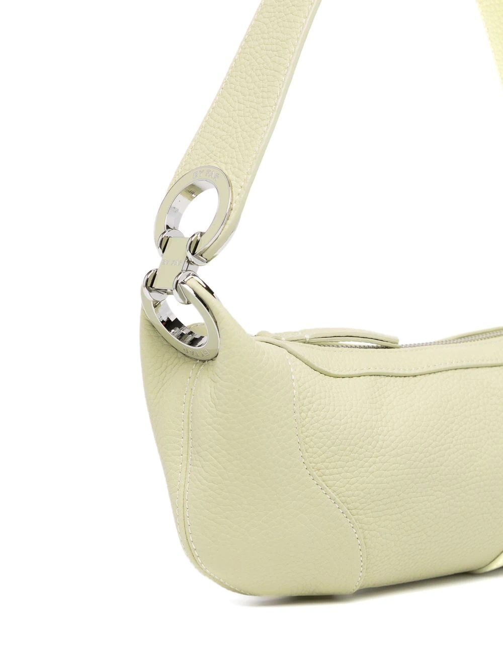 zip-up leather shoulder bag - 4