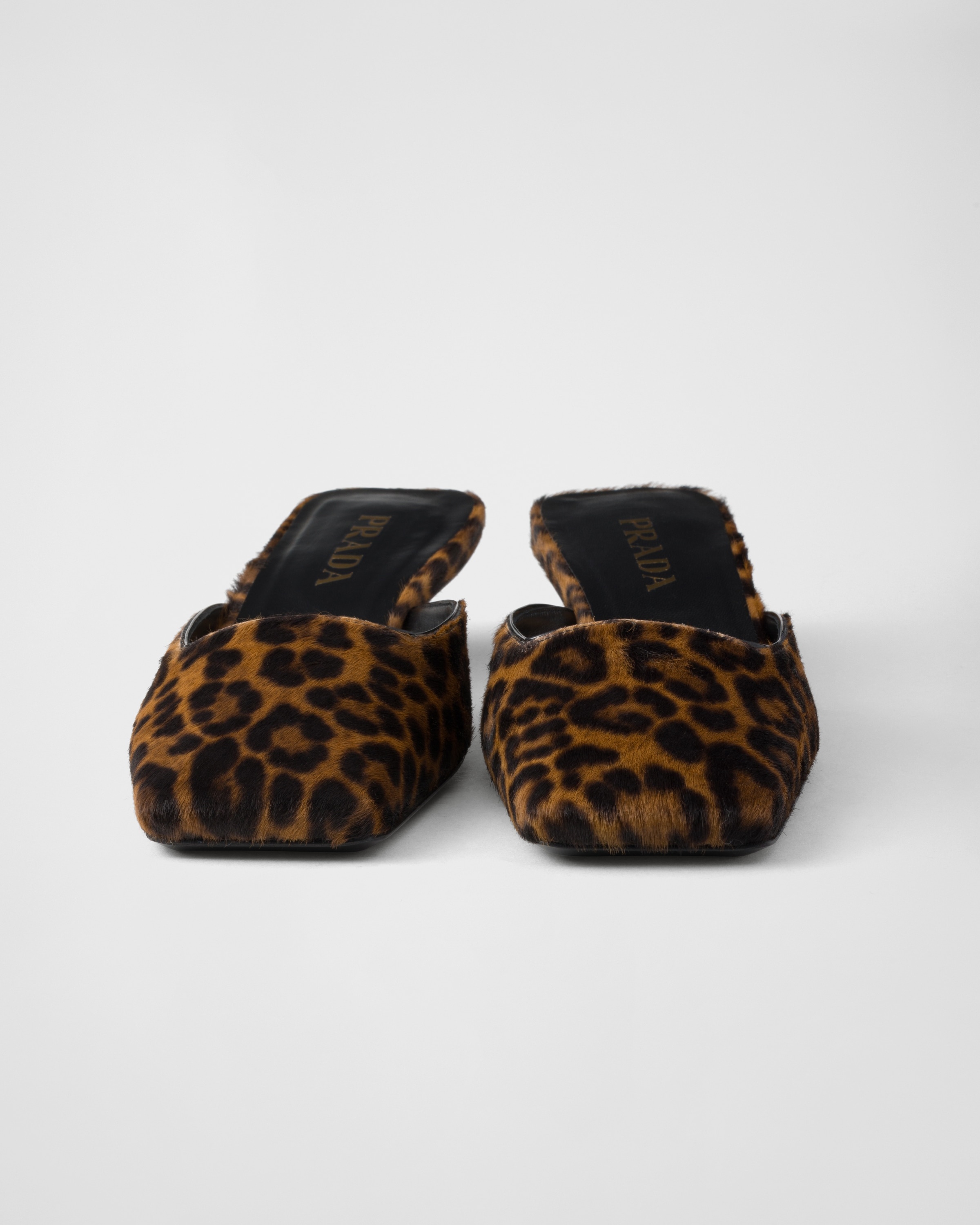 Printed leather slides - 5