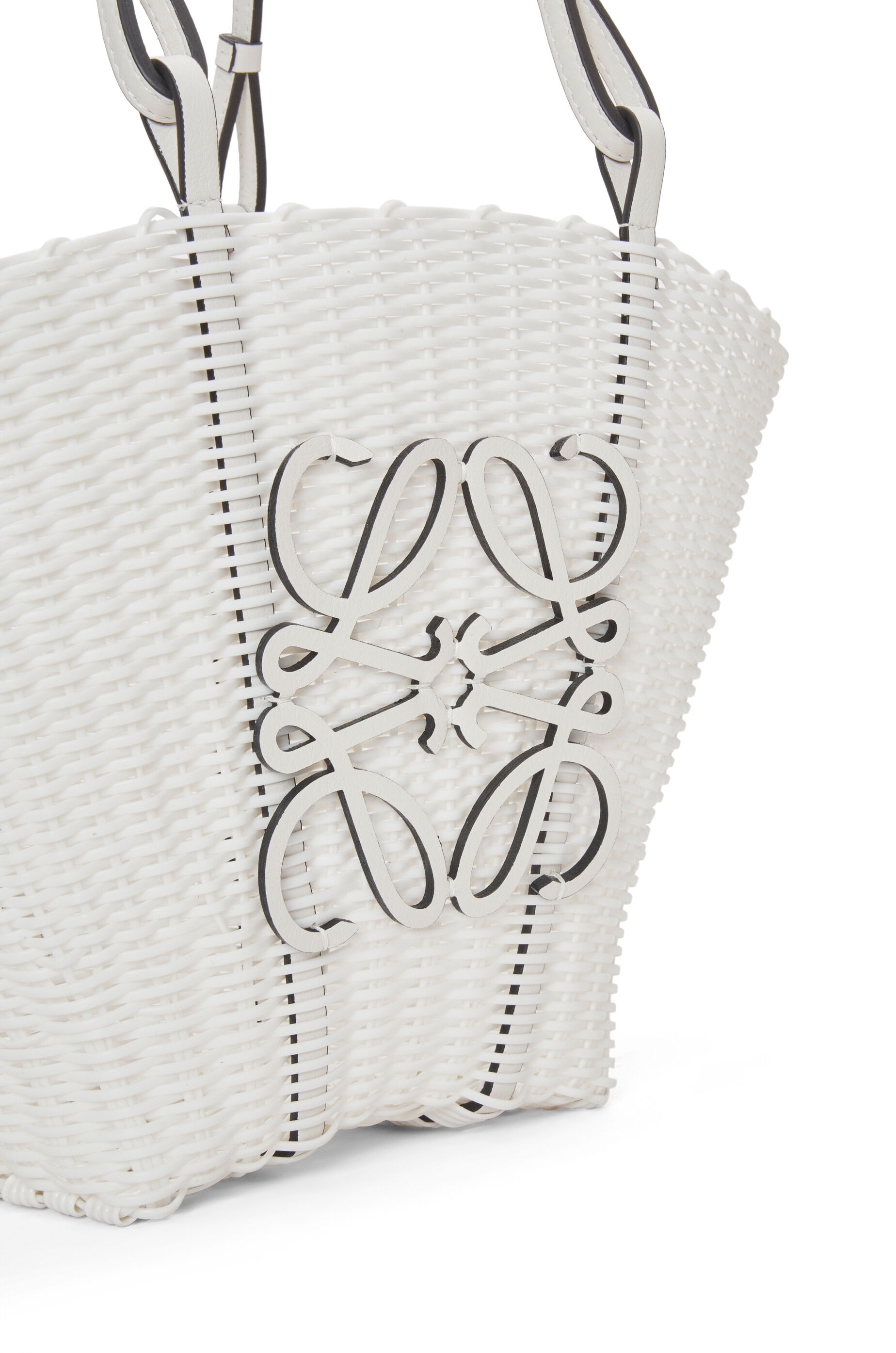Mermaid basket bag in plastic and calfskin - 5