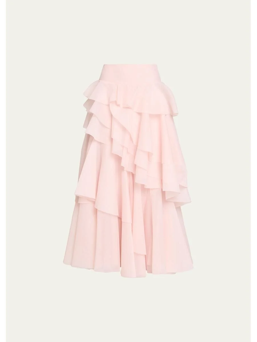 Villa Tiered Ruffle Maxi Skirt - 1