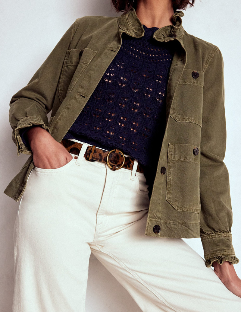 BODEN Heritage Classic Belt-Leopard Pony outlook