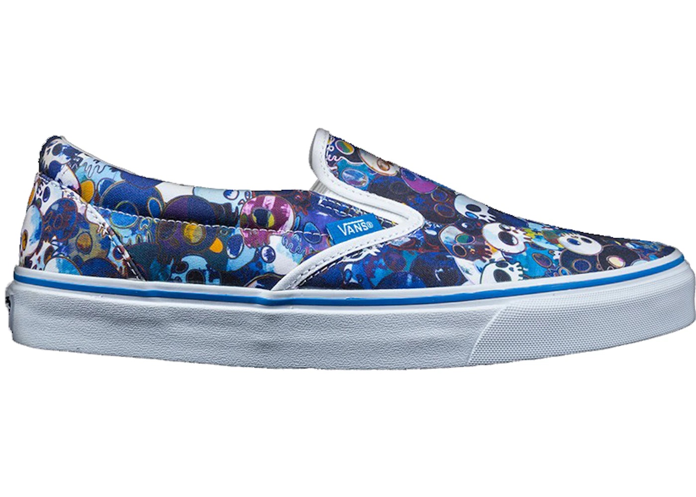 Vans Slip On Murakami Blue Skulls - 1
