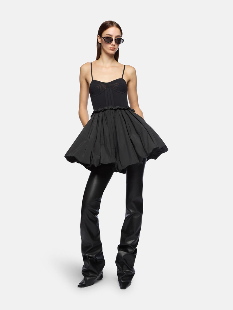 THE ATTICO BLACK MINI DRESS outlook