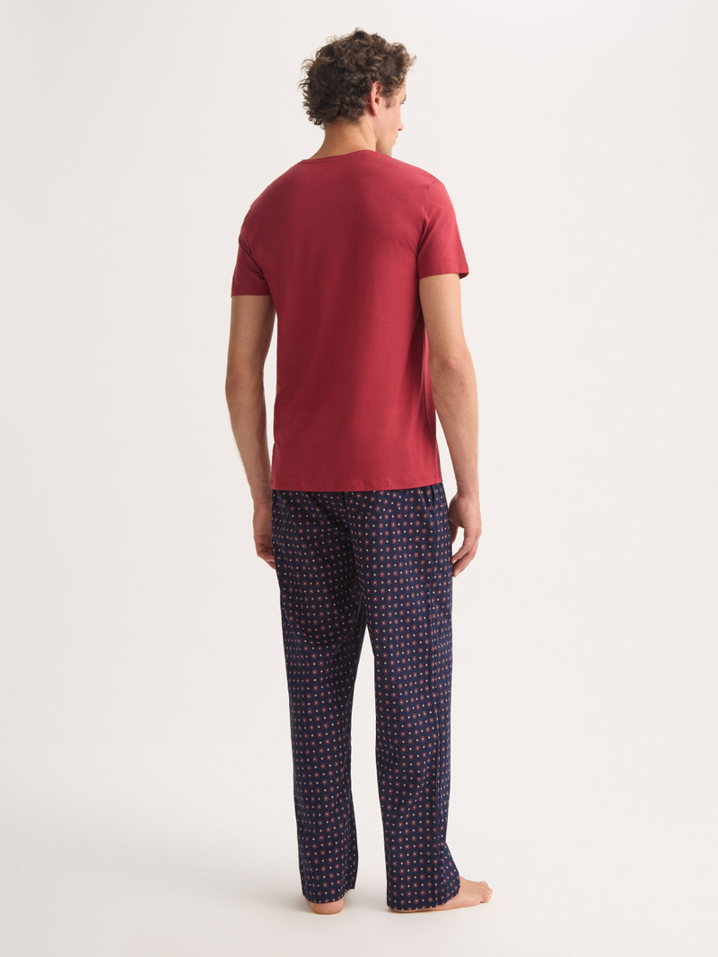 Men's T-Shirt Basel Micro Modal Stretch Rustic Red 3