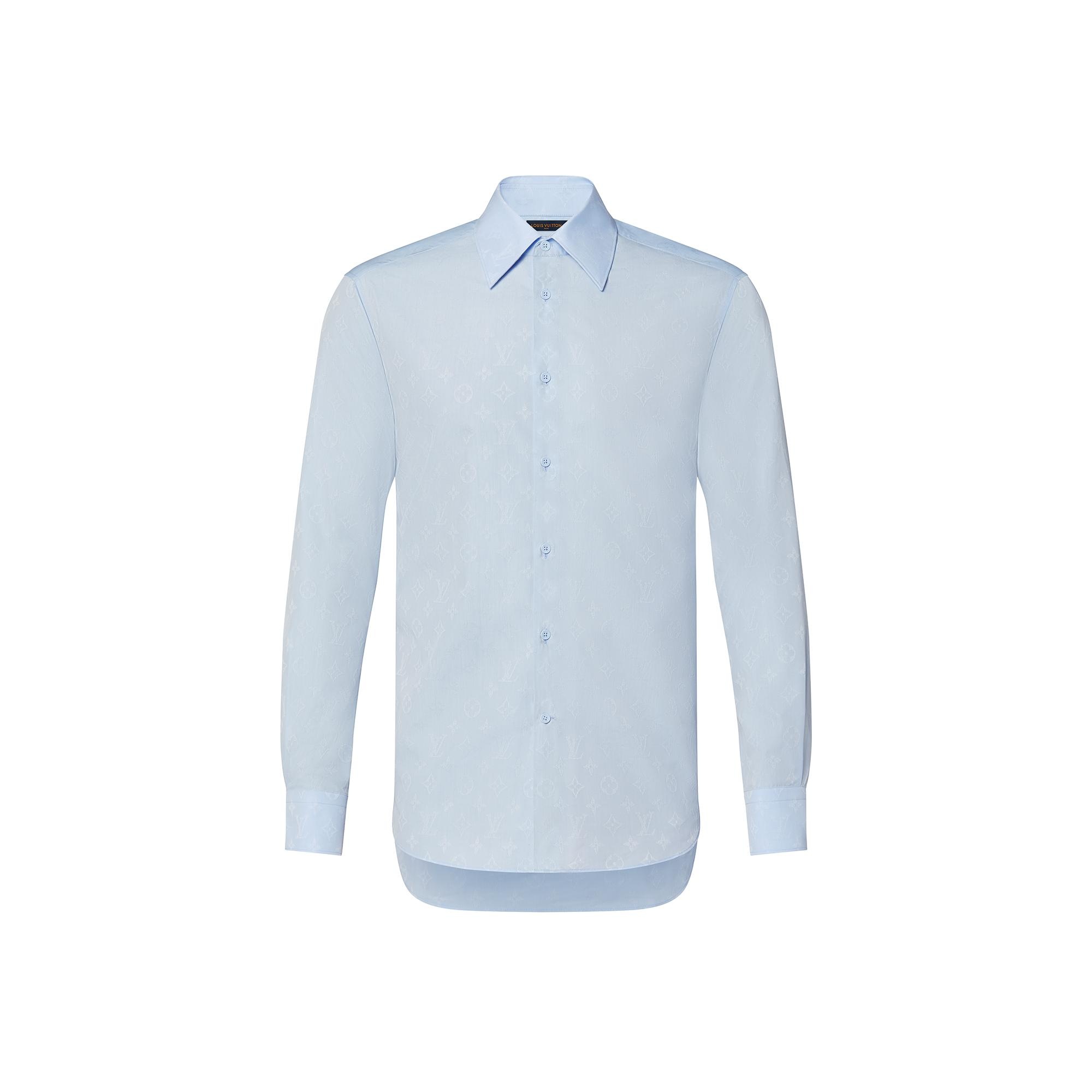 Mouline Monogram Slim Long-Sleeved Shirt - 1