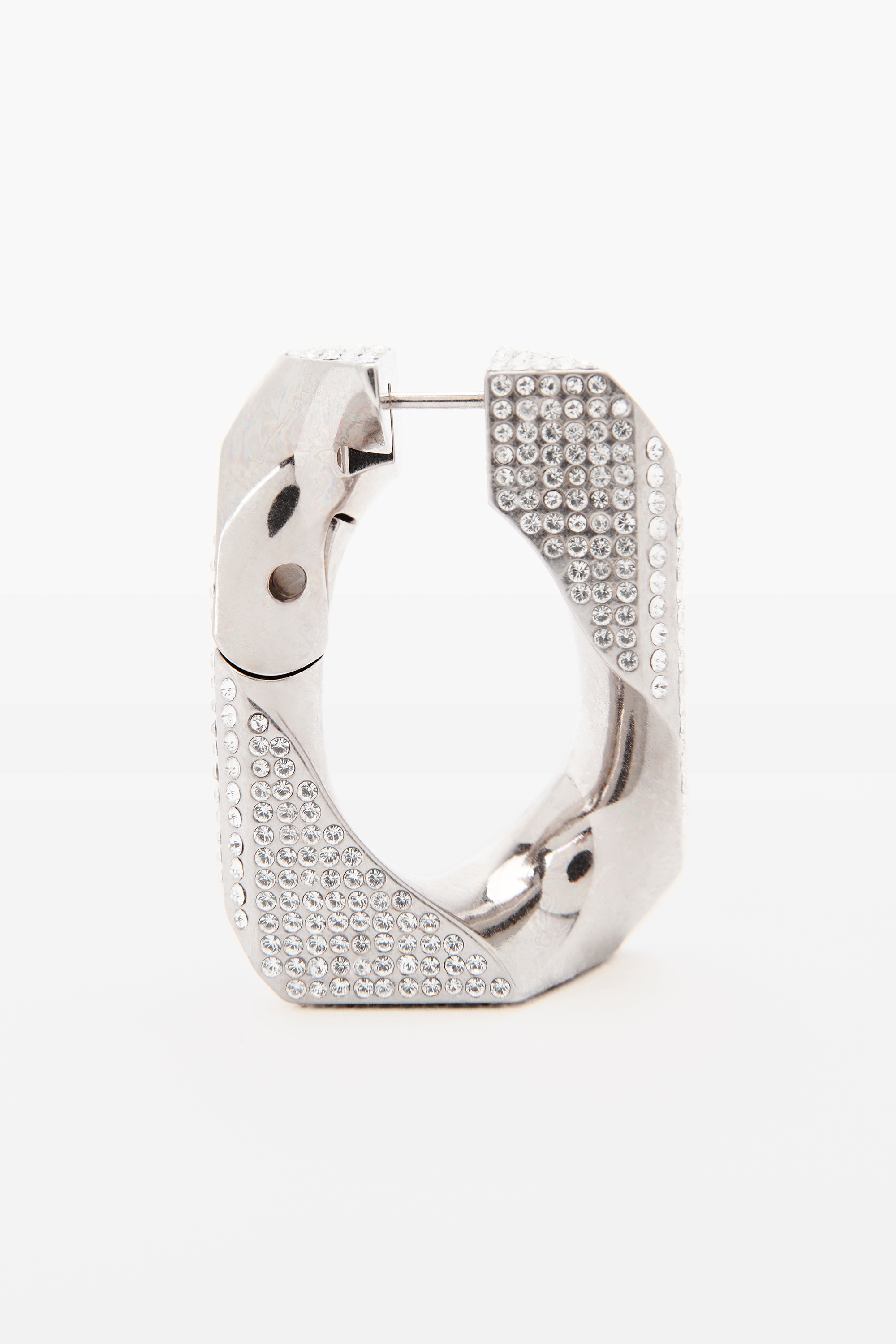 CRYSTAL CHAIN LINK EARRINGS - 2