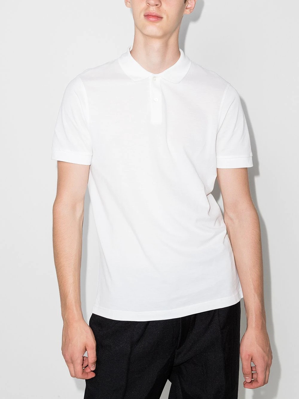 short sleeve polo top - 2