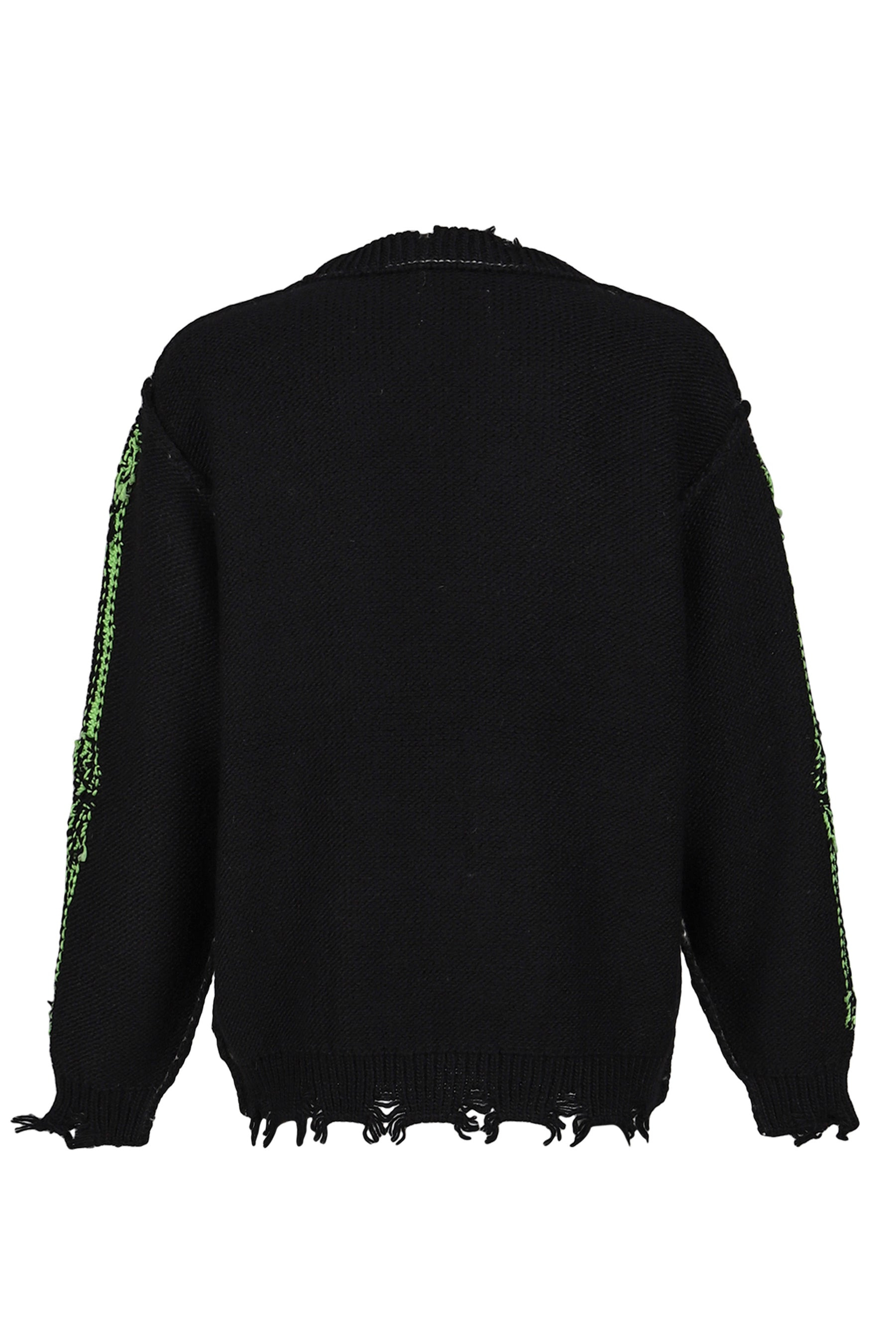 GLOW-IN-THE-DARK SKULL KNIT PULLOVER / BLK - 6