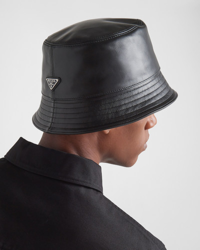 Prada Nappa leather bucket hat outlook