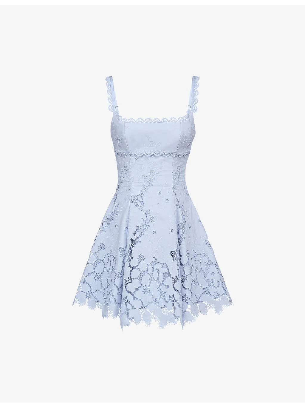Isla Floral-Pattern Woven Mini Dress - 1