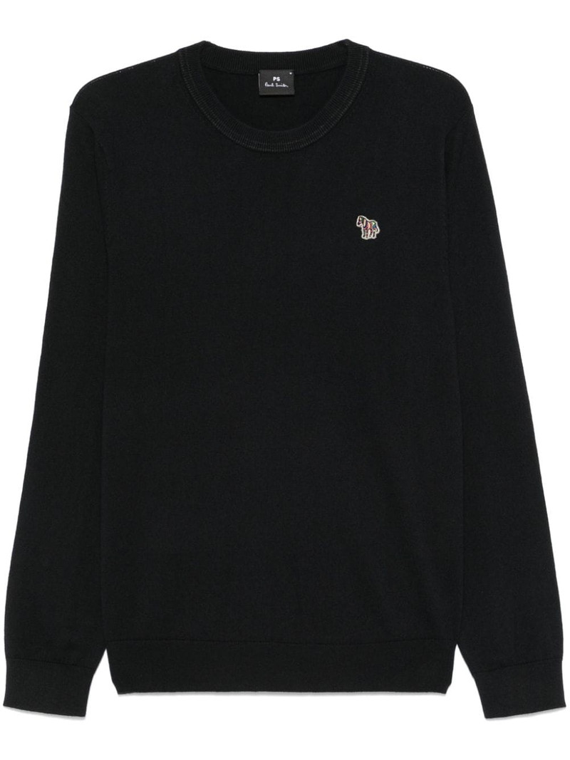 Zebra-patch sweater 1