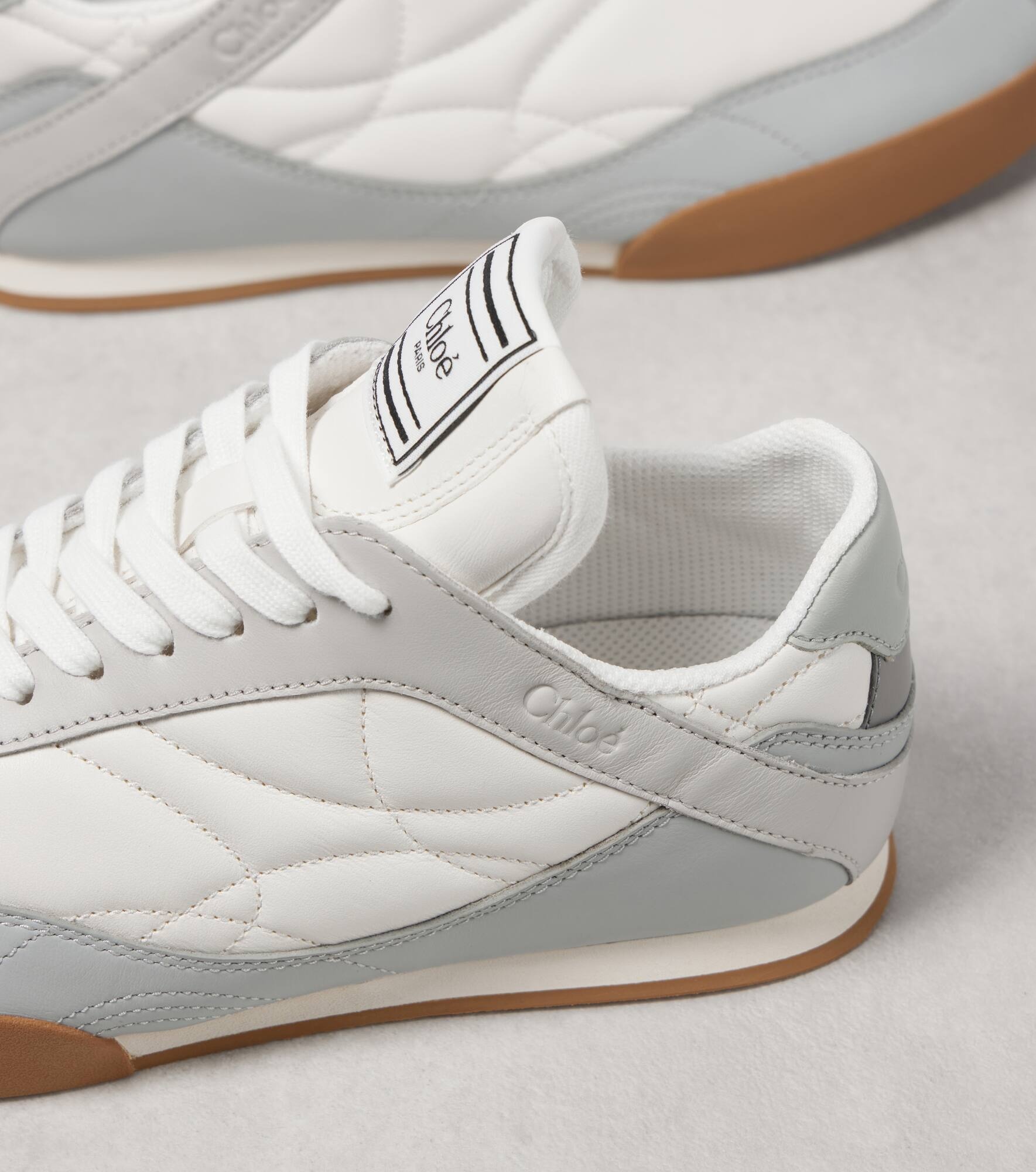 Kick suede-trimmed sneakers - 6