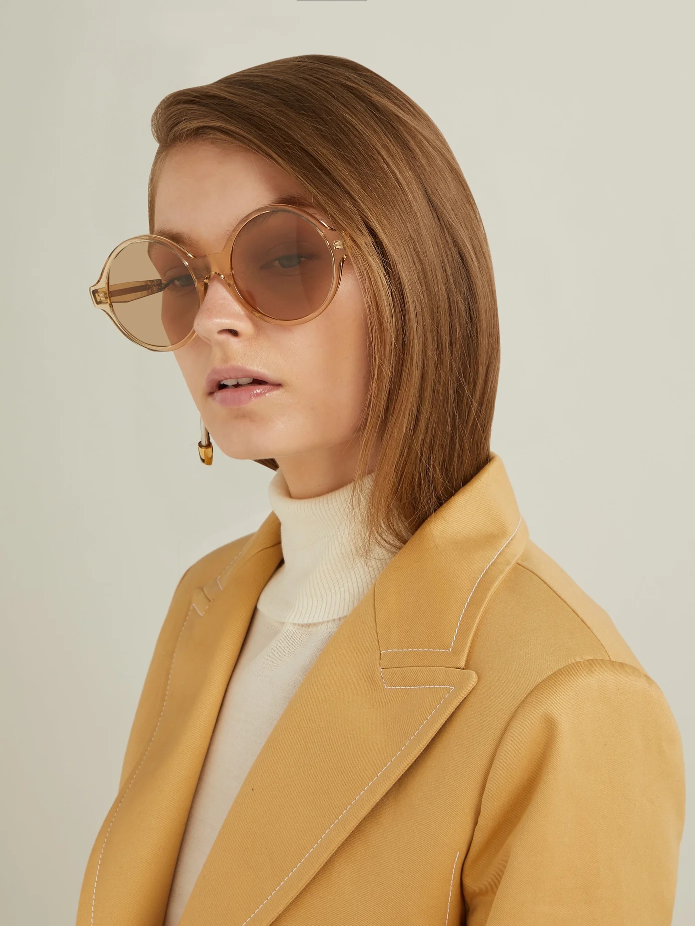 Oversized round acetate sunglasses - 2