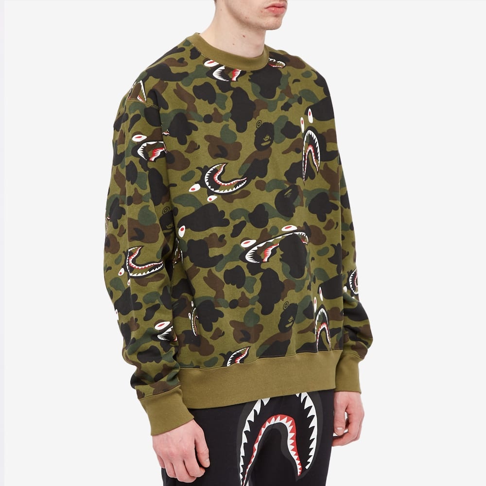 A Bathing Ape Shark 1St Camo Relaxed Crew Sweat - 4