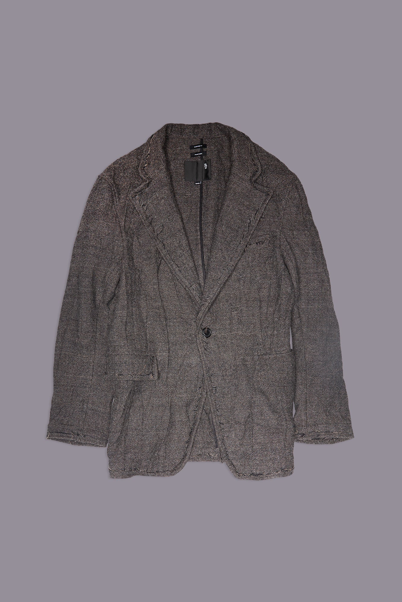 FRAYED EDGE RAGGED BLAZER - 3