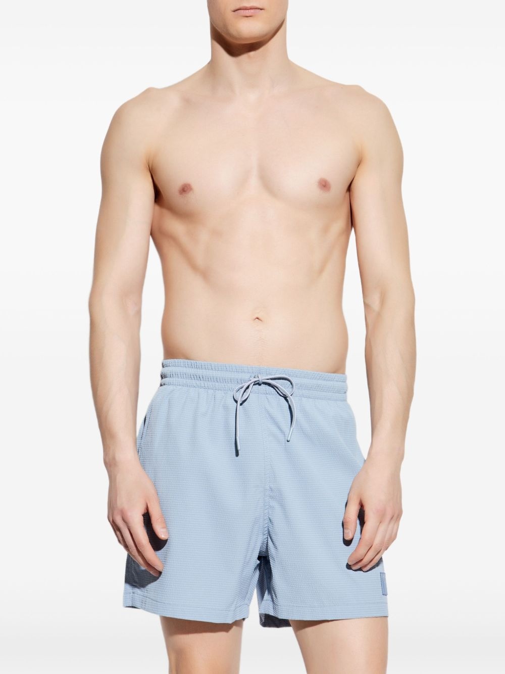 logo-patch swim shorts - 2