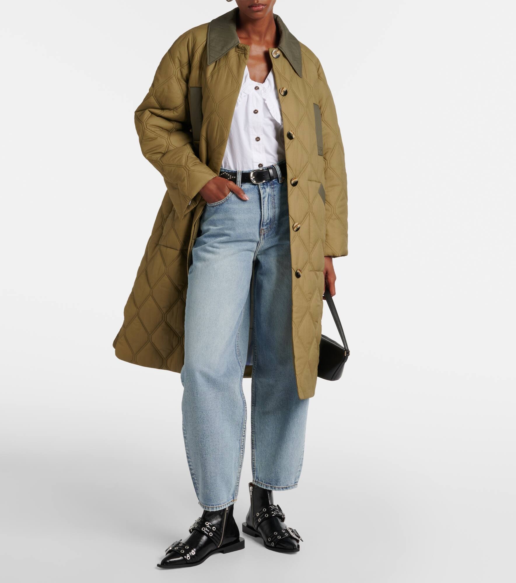 High-rise barrel-leg jeans - 7
