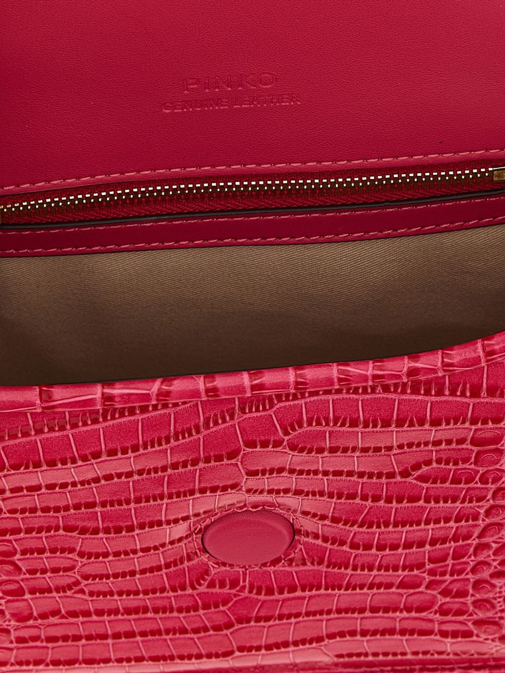 crocodile-effect mini shoulder bag - 4