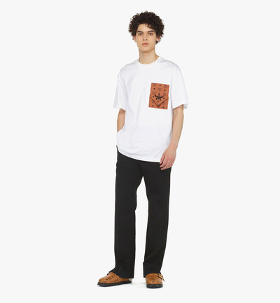 MCM Monogram Patch Pocket T-Shirt in Organic Cotton outlook