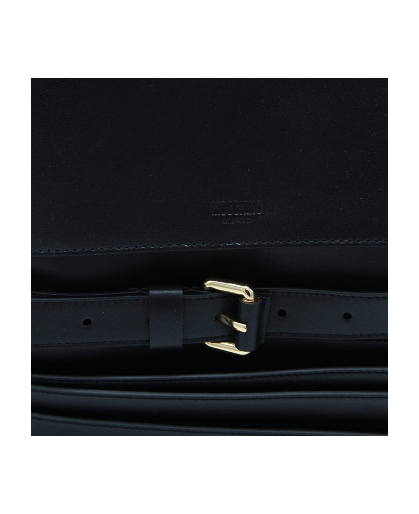 Black Leather Backpack - 4