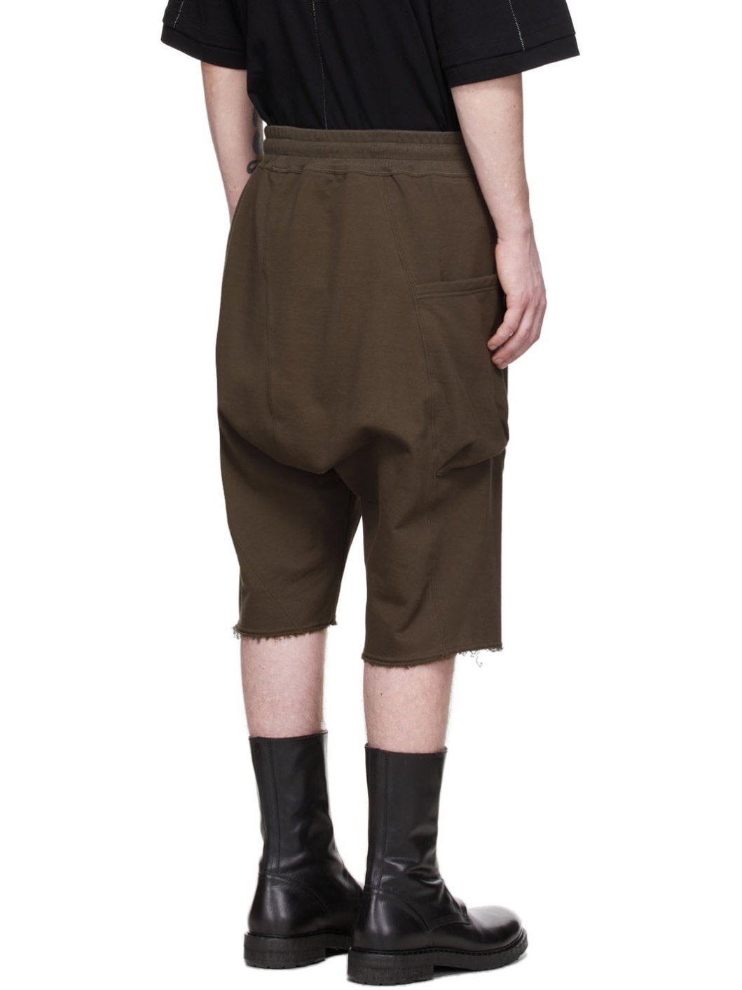 Grey Cotton Shorts - 3