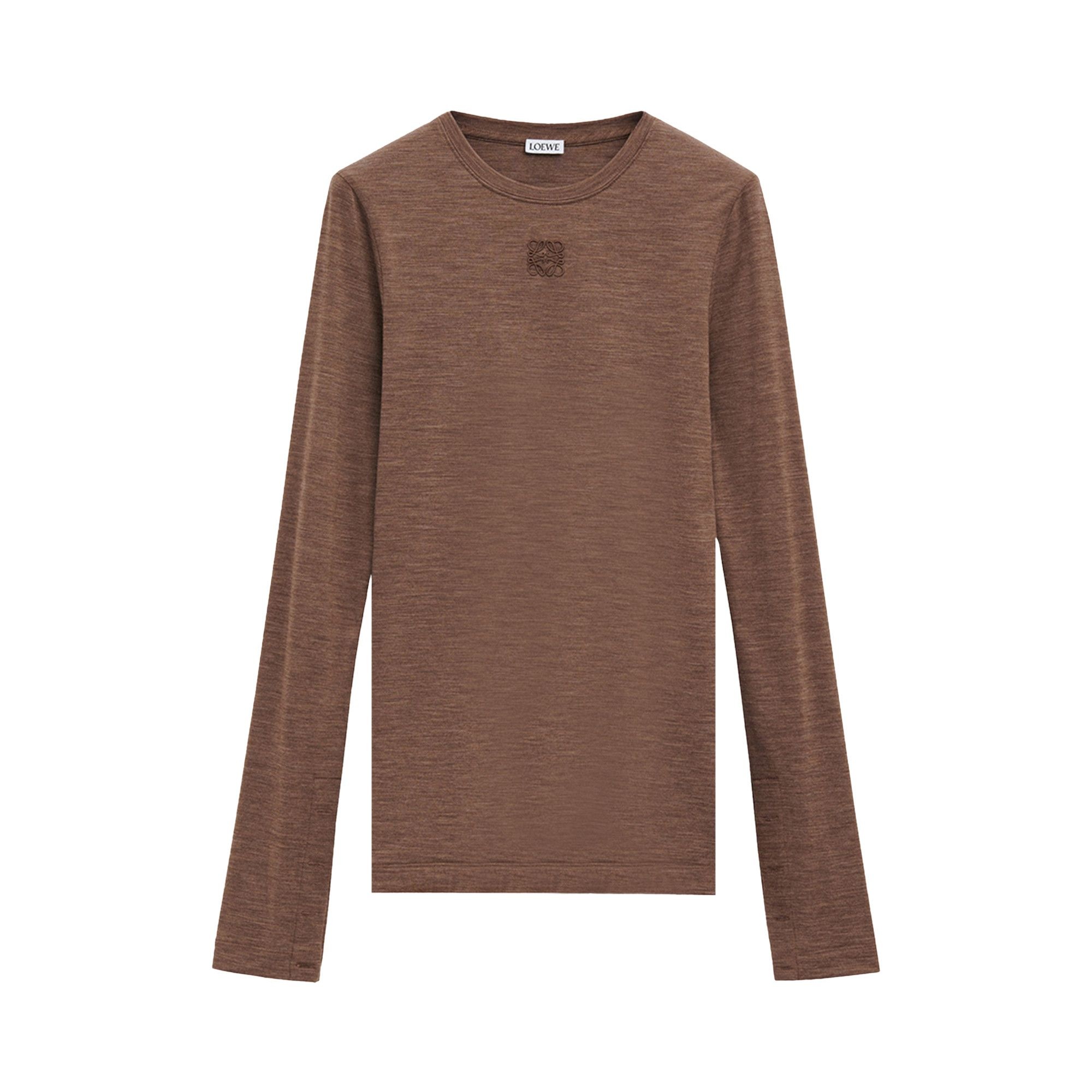 Loewe Long-Sleeve Top 'Chocolate Brown' - 1