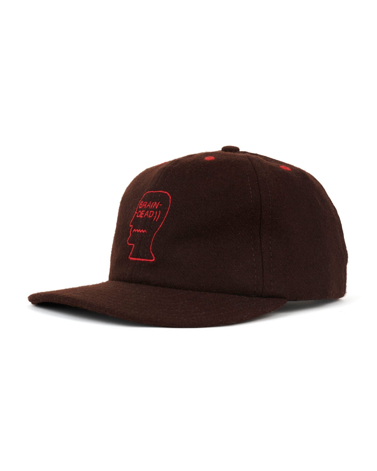 Flannel Classic Logohead 6 Panel Hat - Brown - 3