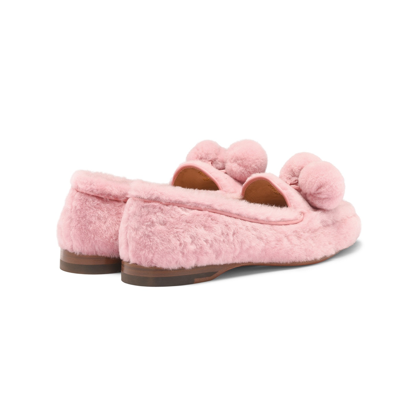 Women's pink fur Andrea loafer - 4