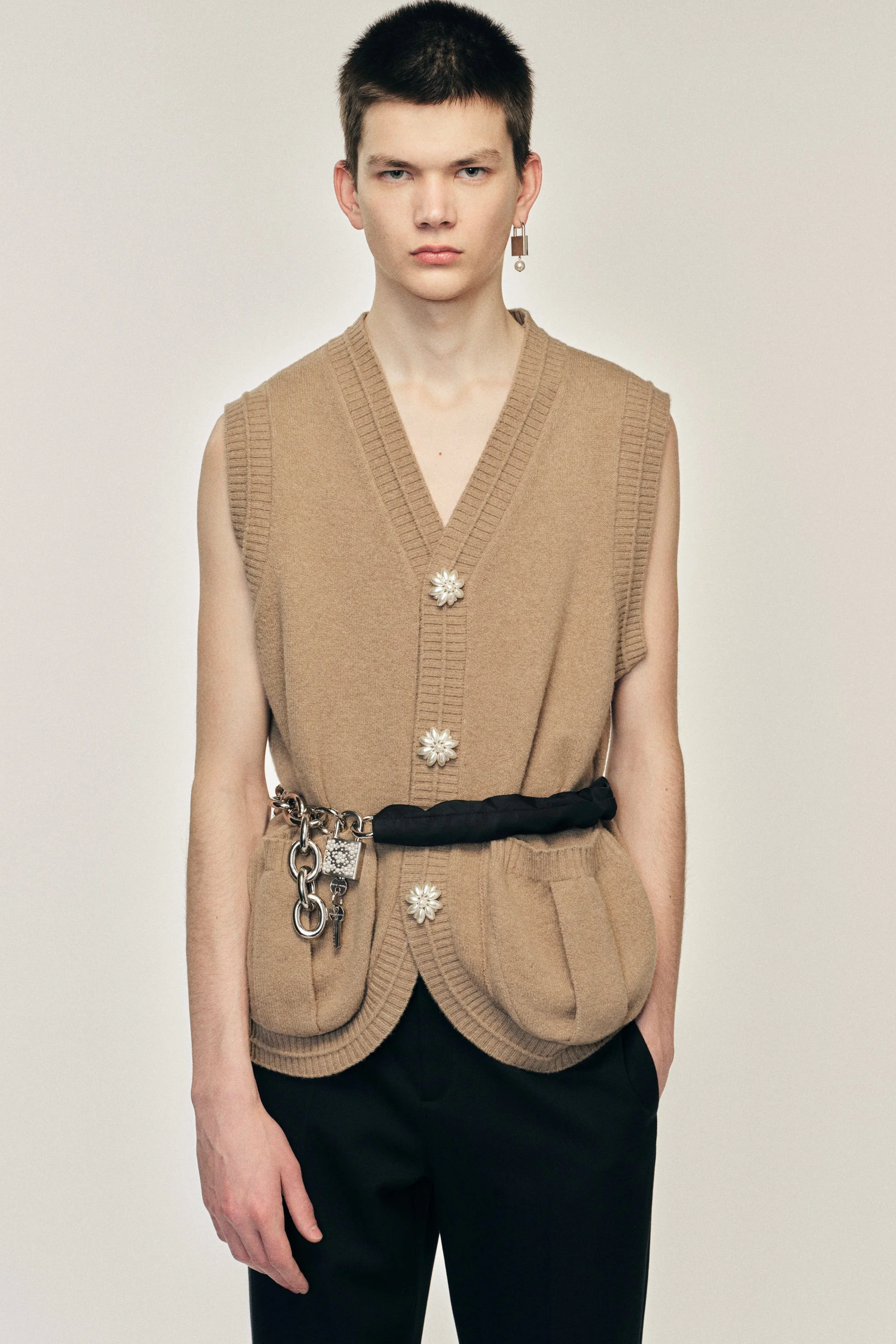 Pearl Button Vest - 1