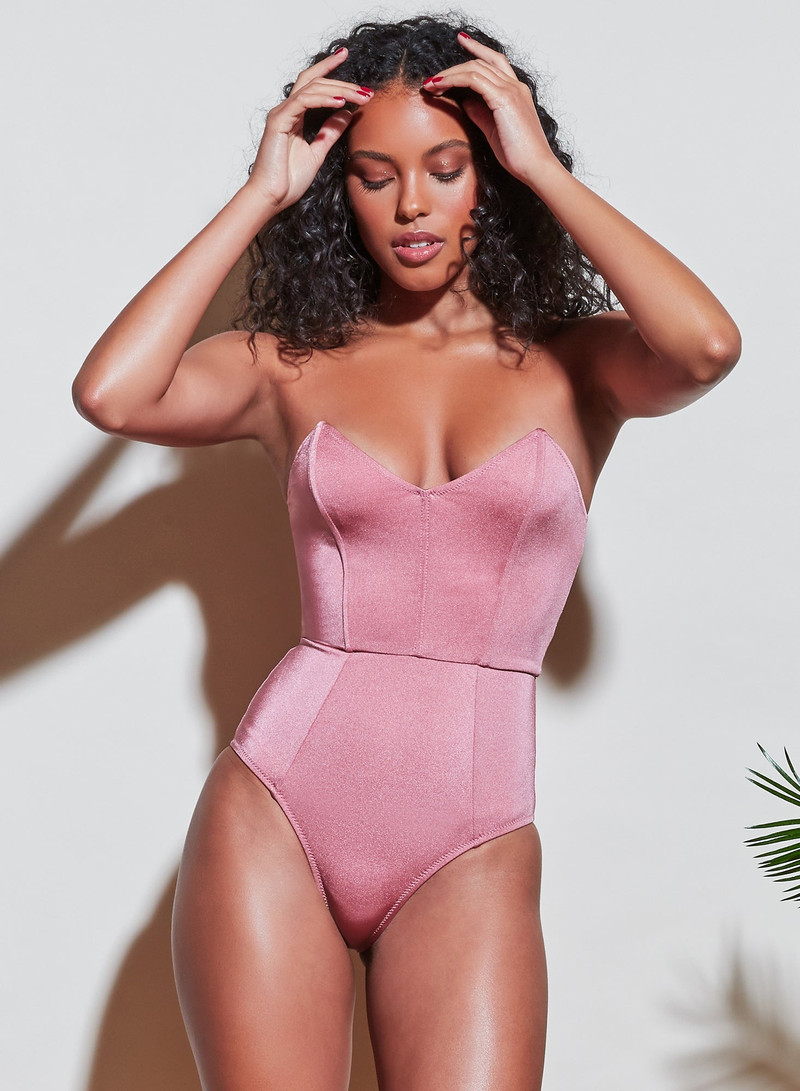 Fleur du Mal Strapless V-Neck One Piece outlook