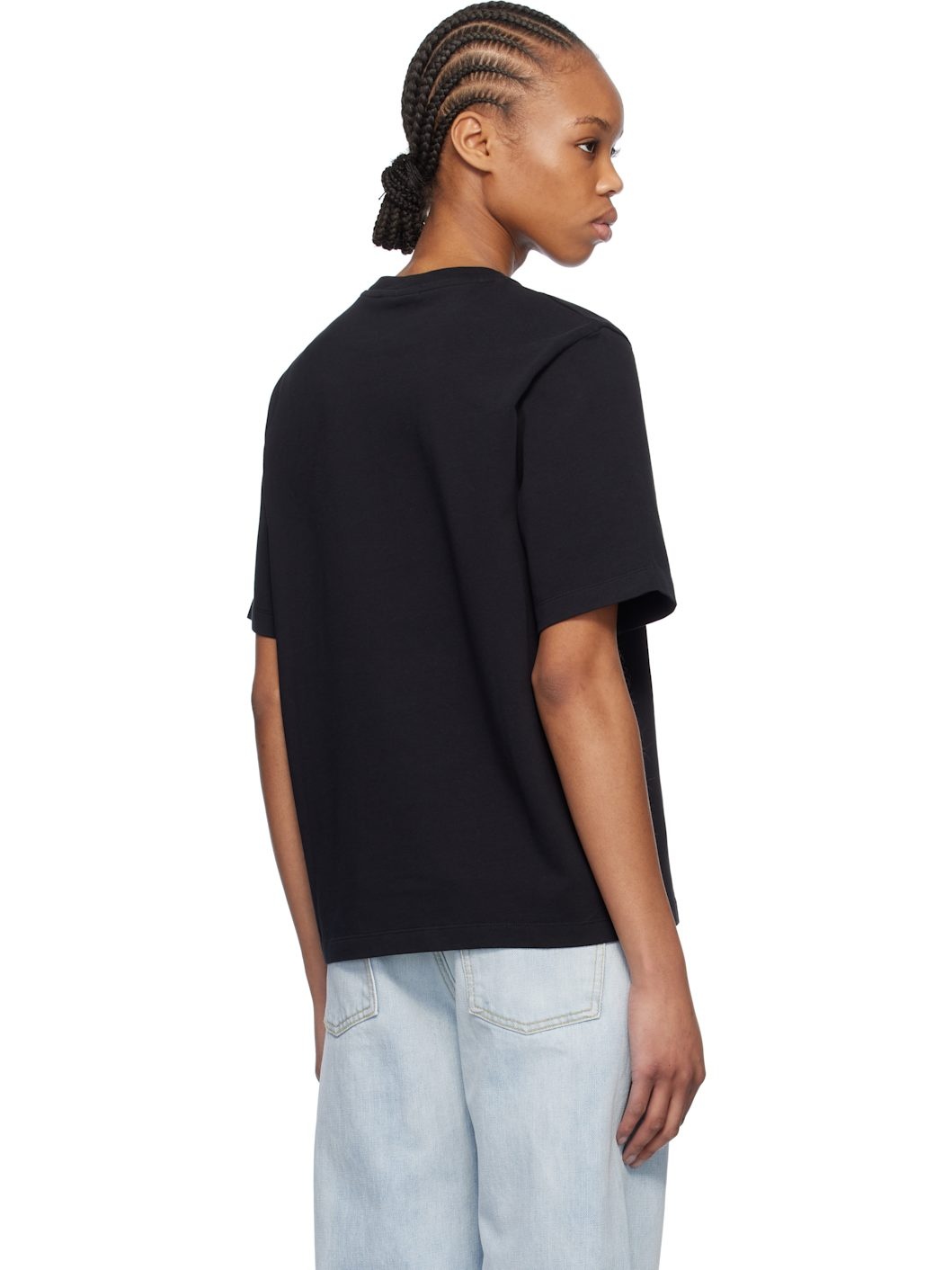 Black Bold Fox Head Patch Comfort T-shirt - 3