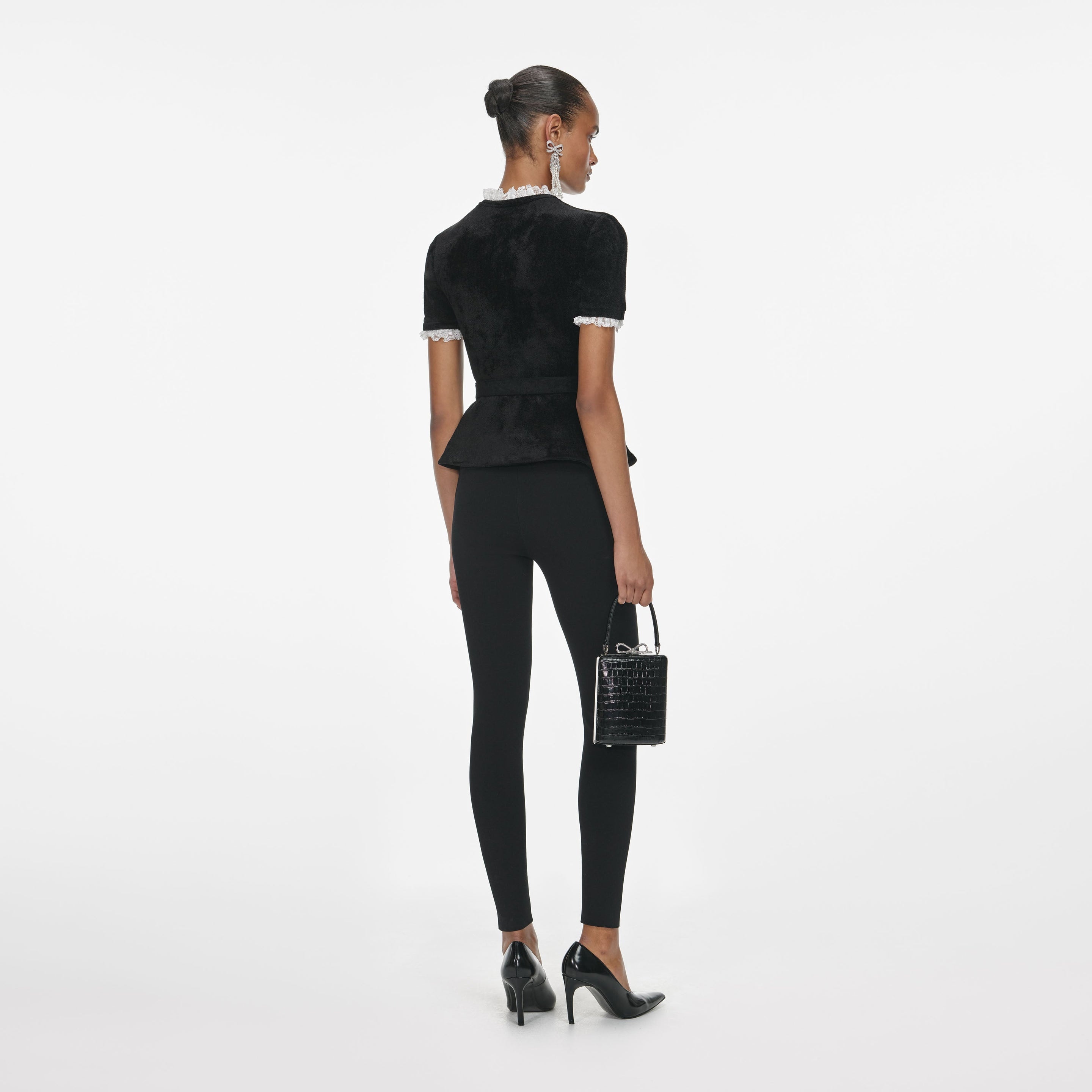 Black Chenille Knit Top - 3