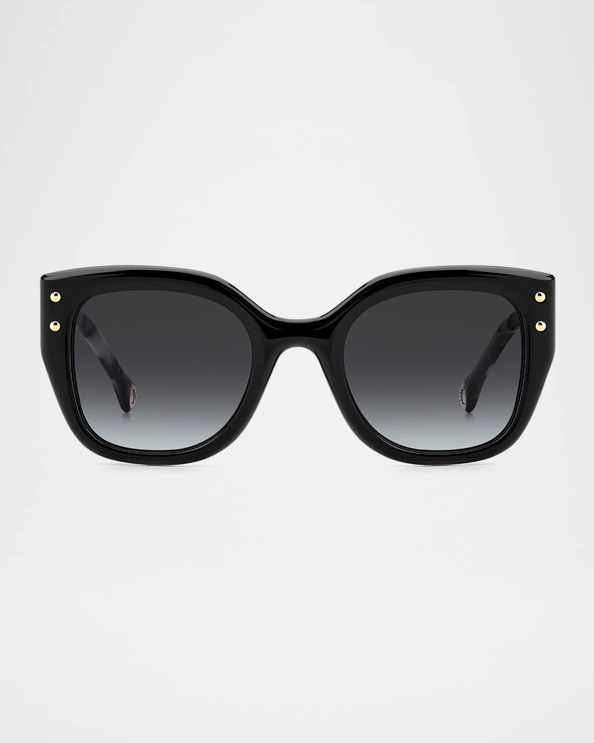 HER312 Logo-Print Square Acetate Sunglasses - 1