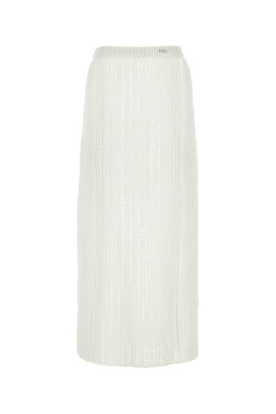 FERRAGAMO White cotton skirt outlook