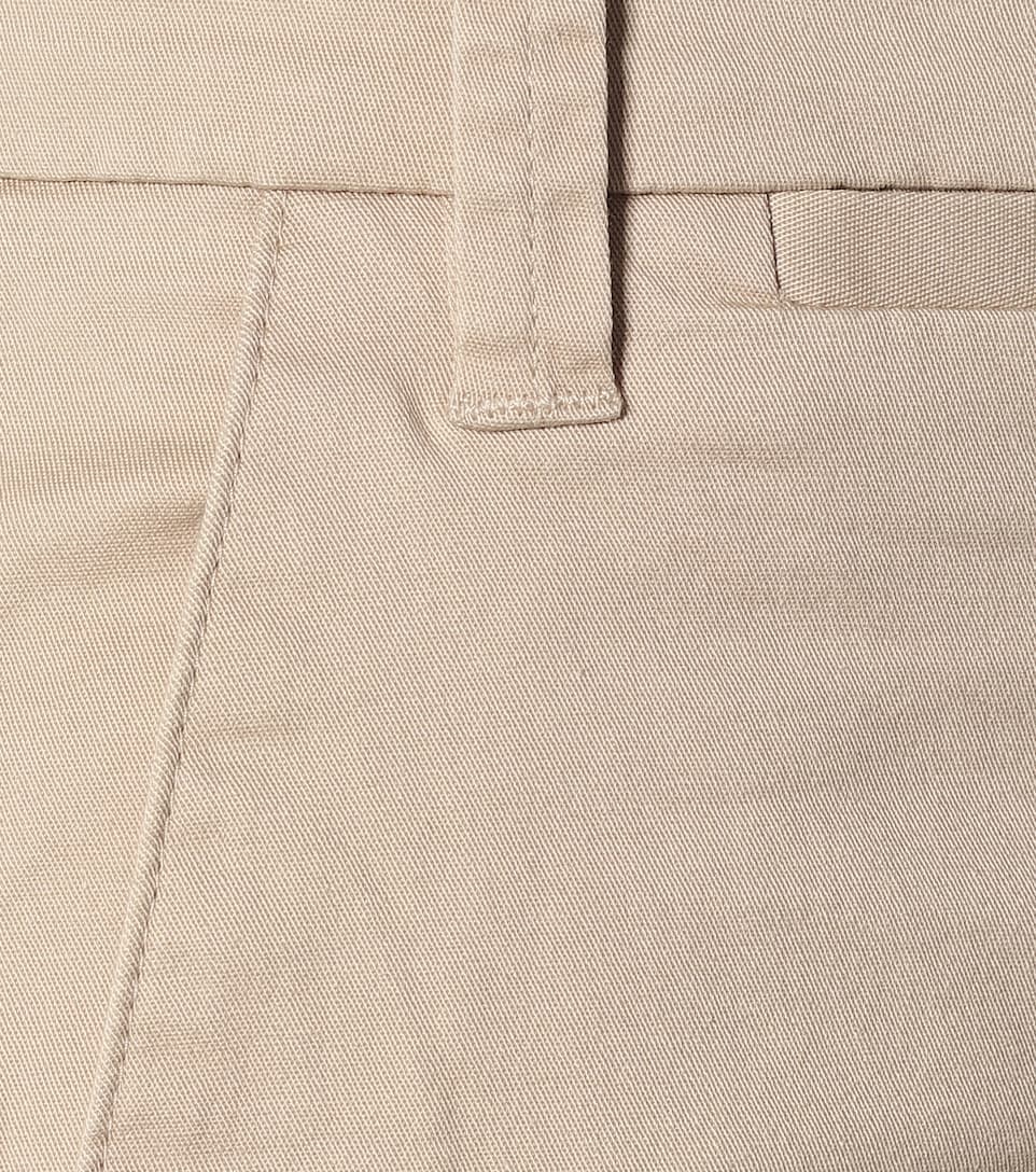 Mid-rise cotton Bermuda shorts - 4