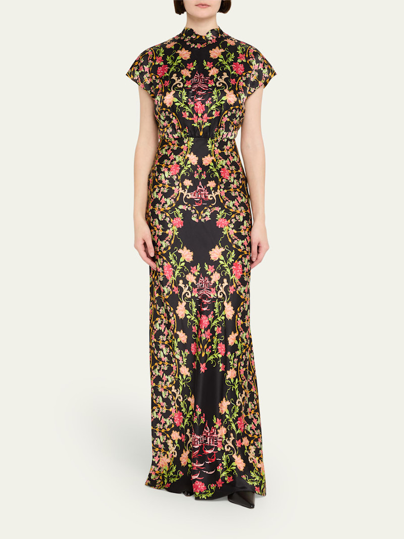 SALONI Fabienne Silk Long Dress outlook