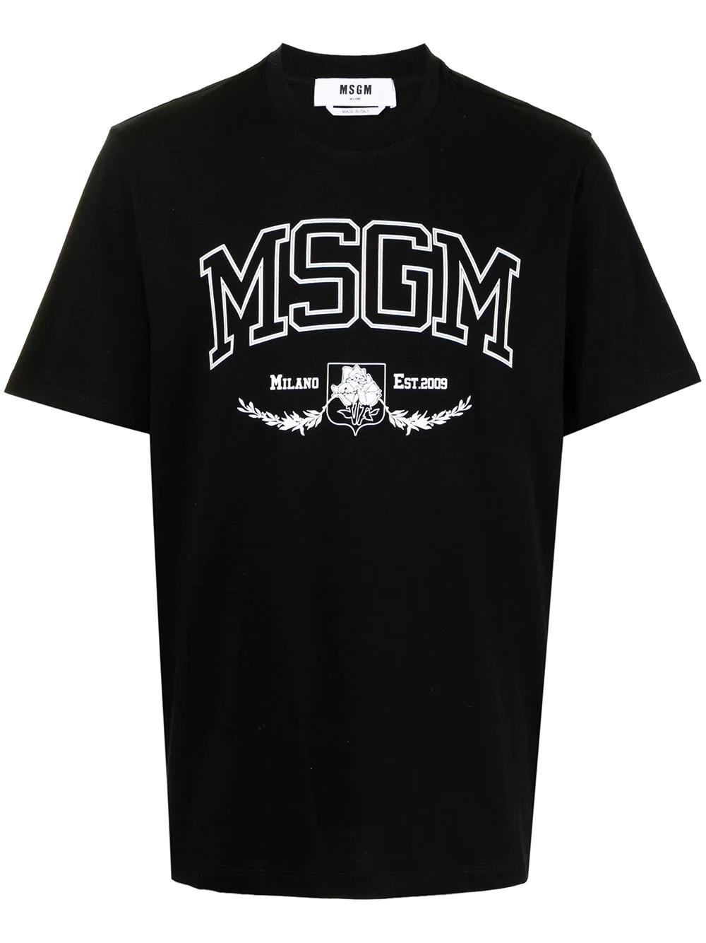 school logo print T-shirt - 1